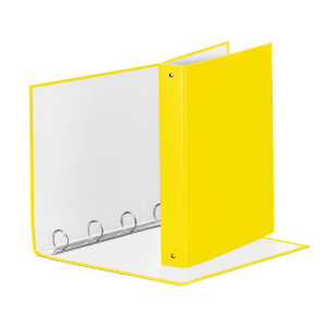 Raccoglitore Meeting - 22 x 30 cm - 4 anelli tondi 30 mm - dorso 4 cm - PP - giallo vivida - Esselte